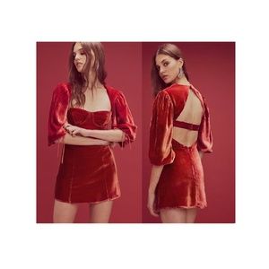 NWT FOR LOVE & LEMONS VELVET BUSTIER DRESS